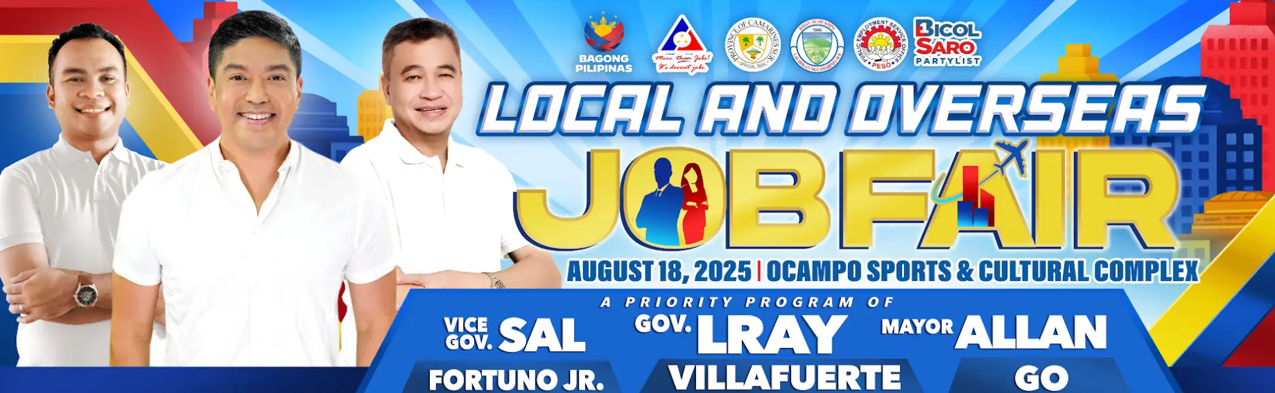 Local and Overseas Job Fair at Ocampo Sports and Culutral Complex, Poblacion West, Ocampo, Camarines Sur